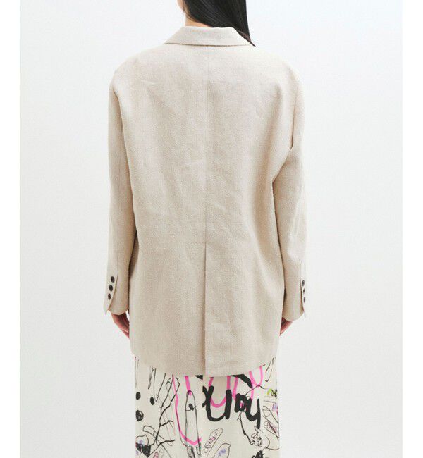 ADAM ET ROPE'「リネンMIXオーバージャケット」|テーラードジャケット|