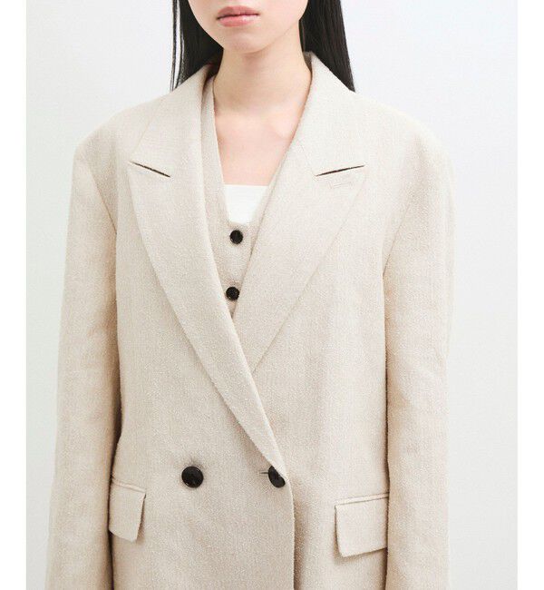 ADAM ET ROPE'「リネンMIXオーバージャケット」|テーラードジャケット|