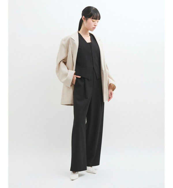 ADAM ET ROPE'「リネンMIXオーバージャケット」|テーラードジャケット|