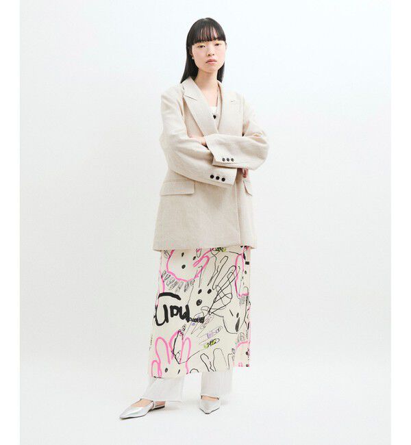 ADAM ET ROPE'「リネンMIXオーバージャケット」|テーラードジャケット|