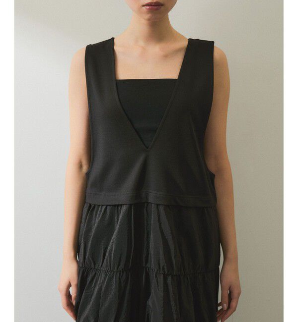 ADAM ET ROPE'「【WEB限定】コンビリボンワンピース」|ワンピース|