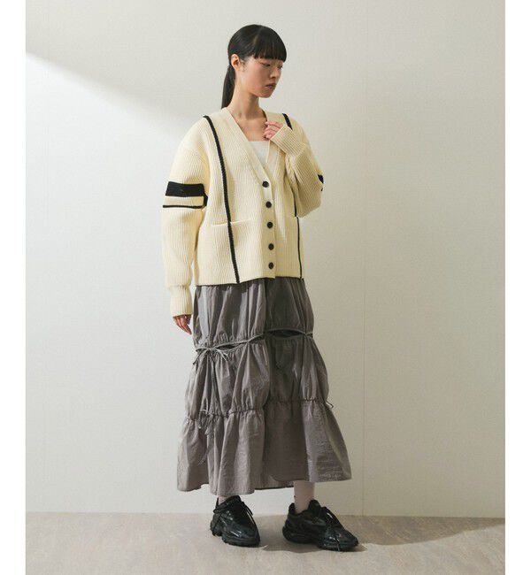 ADAM ET ROPE'「【WEB限定】コンビリボンワンピース」|ワンピース|