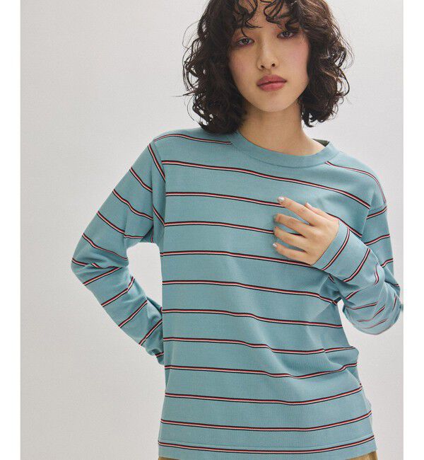 ADAM ET ROPE'「【RYE TENDER（ライ テンダー）】MERCER L/S TEE - STRIPE」|Tシャツ・カットソー|