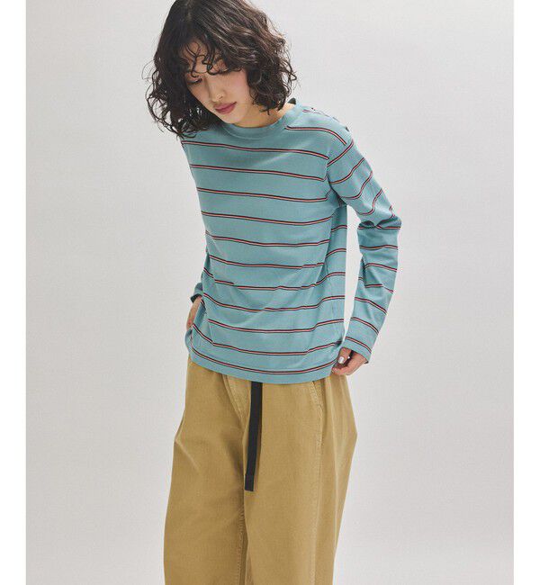 ADAM ET ROPE'「【RYE TENDER（ライ テンダー）】MERCER L/S TEE - STRIPE」|Tシャツ・カットソー|