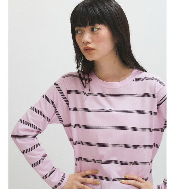 ADAM ET ROPE'「【RYE TENDER（ライ テンダー）】MERCER L/S TEE - STRIPE」|Tシャツ・カットソー|