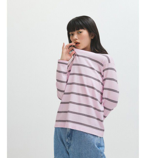 ADAM ET ROPE'「【RYE TENDER（ライ テンダー）】MERCER L/S TEE - STRIPE」|Tシャツ・カットソー|