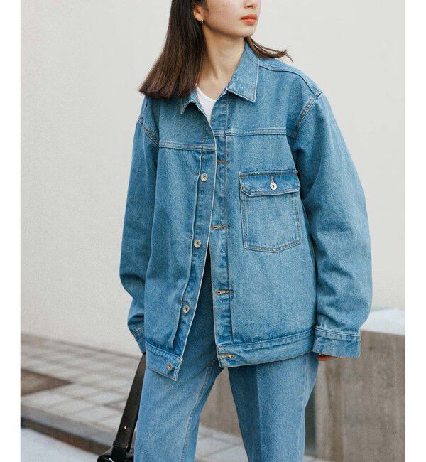 ADAM ET ROPE'「ブリーチ デニムジャケット / ADAM ET ROPE' JEANS -PERS-」|デニムジャケット|