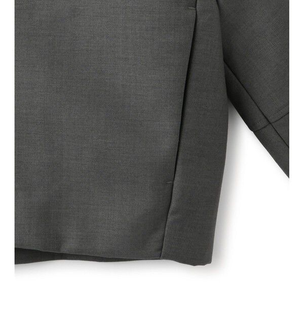 ADAM ET ROPE'「【WEB限定】・【オケージョン】ノーカラーボンディングジャケット」|ノーカラージャケット|