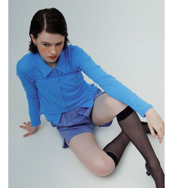 ADAM ET ROPE'「ベアキャミコンビカットソーカーディガン」|カーディガン|