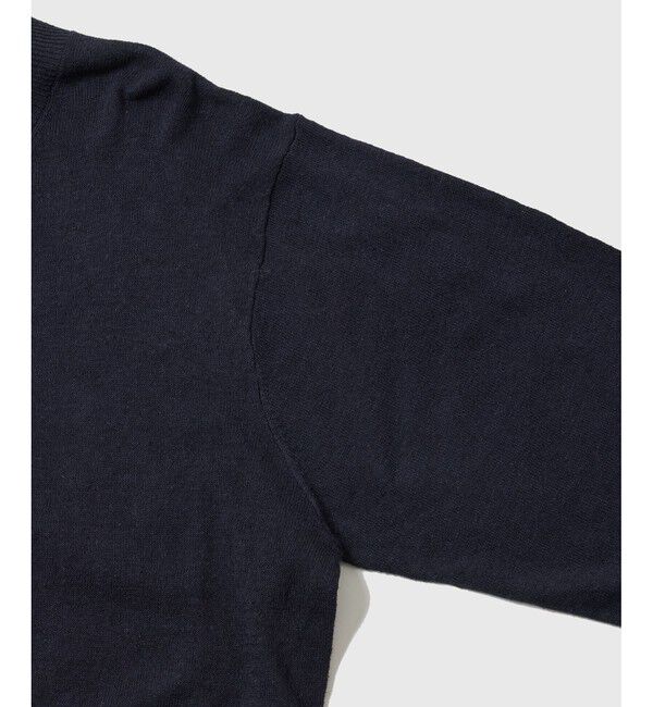 ADAM ET ROPE'「リネン コットン ジップ カーディガン / ロングシーズン着用可能」|カーディガン|