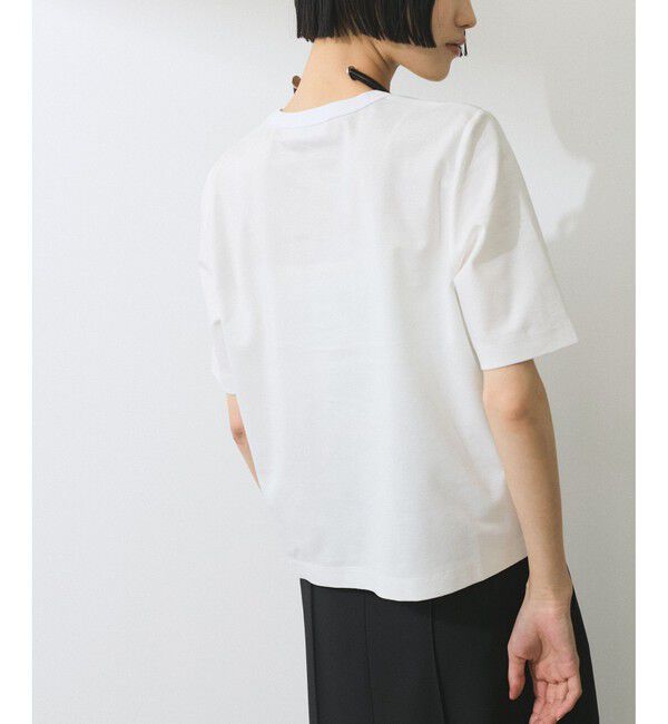 ADAM ET ROPE'「【WEB限定】・【サステナブル】ハートモチーフTシャツ」|Tシャツ・カットソー|