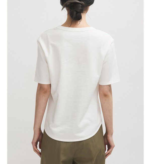 ADAM ET ROPE'「【EMOELLE】UネックTEE」|Tシャツ・カットソー|