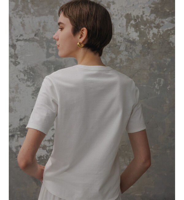 ADAM ET ROPE'「【EMOELLE】UネックTEE」|Tシャツ・カットソー|