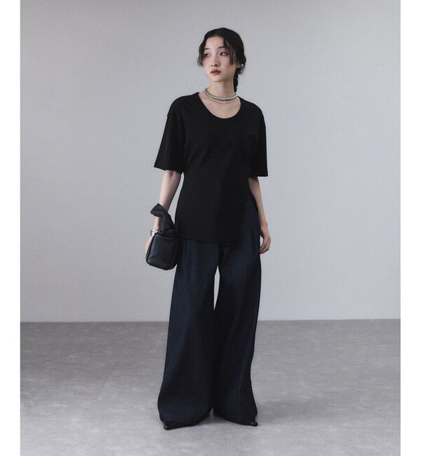 ADAM ET ROPE'「シェイプTシャツ」|Tシャツ・カットソー|