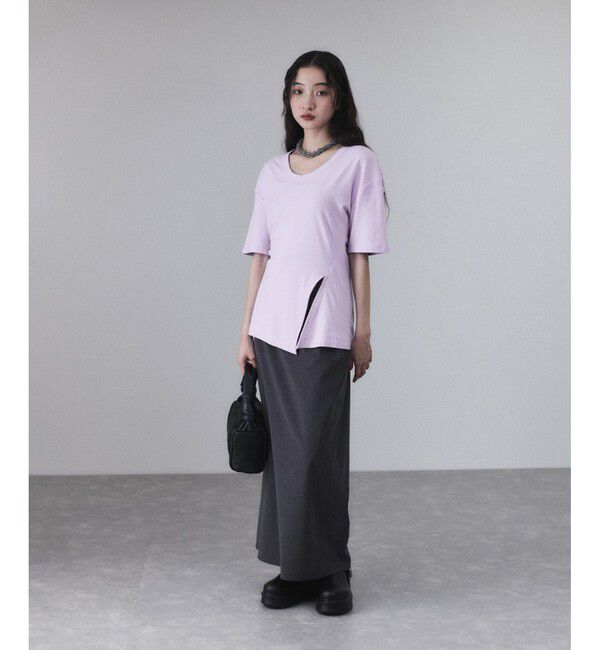 ADAM ET ROPE'「シェイプTシャツ」|Tシャツ・カットソー|