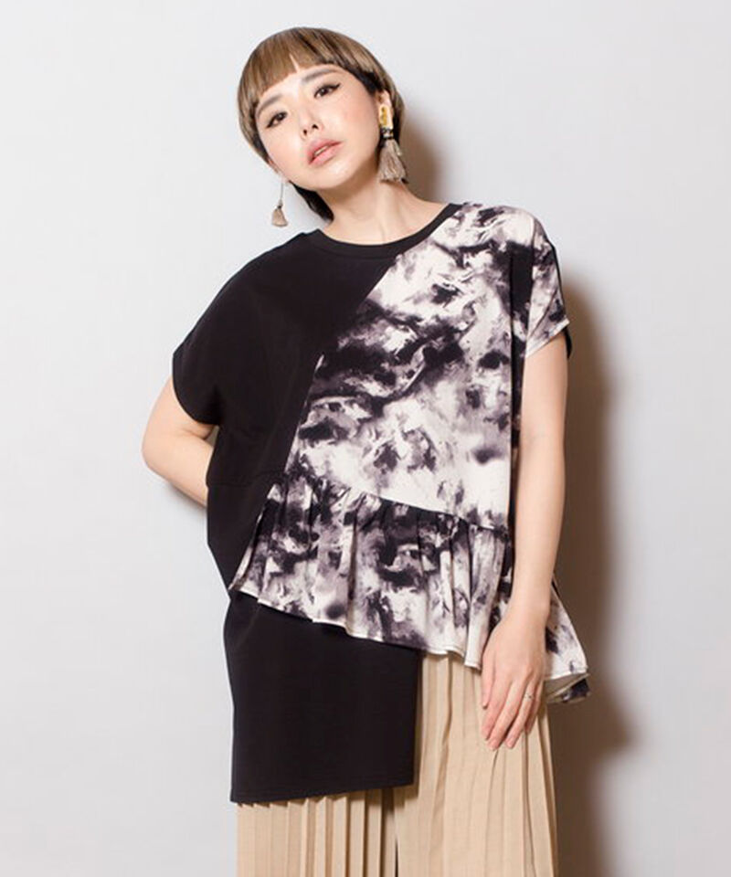  「2WAY切替プルオーバー」|Tシャツ・カットソー|BLACK