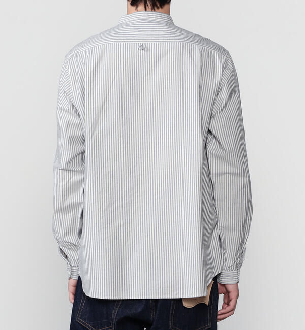 DANTON「DANTON | オックスフォード バンドカラーシャツ STRIPE MEN」|シャツ・ブラウス|