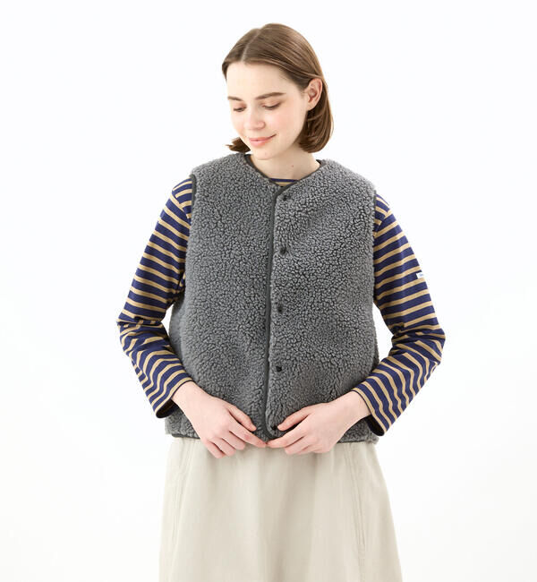 ORCIVALボアベスト専用です ORCIVAL | ボアフリース ノーカラーベスト WOMEN（ORCIVAL）｜ルミネの