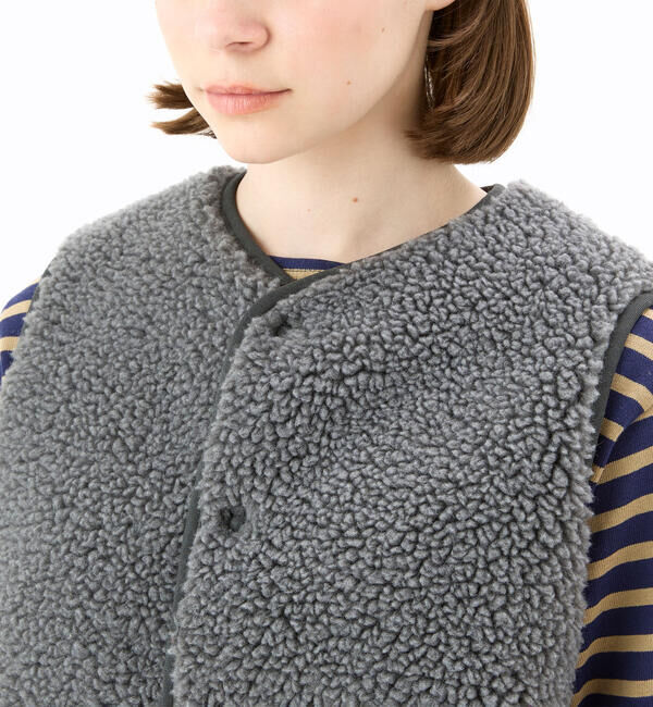 ORCIVAL | ボアフリース ノーカラーベスト WOMEN（ORCIVAL）｜ルミネの