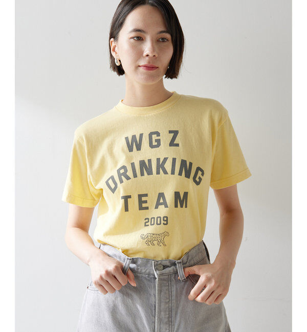  「DRINKING TEE」|Tシャツ・カットソー|イエロー