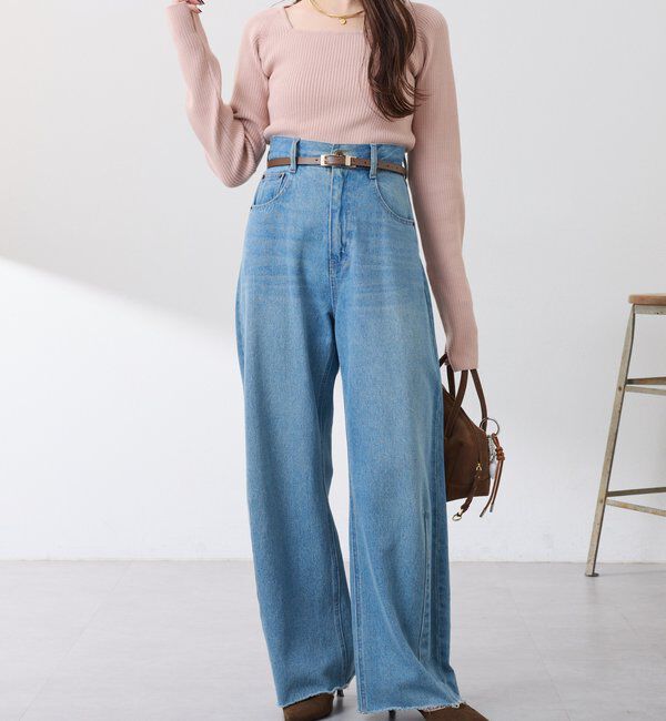  「【累計販売2.４万本】ブルージュデニム」|デニム|