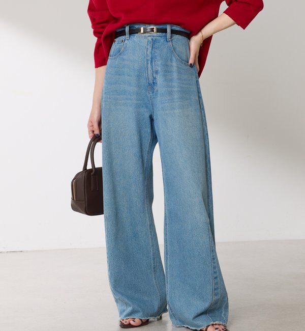  「【累計販売2.４万本】ブルージュデニム」|デニム|