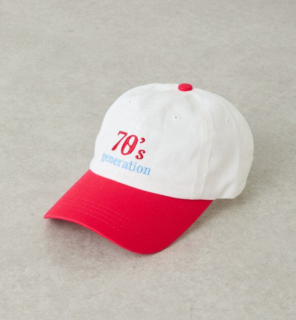  「【PAPILLONNER/パピヨネ】70&rsquo;sキャップ」|ハット|レッド