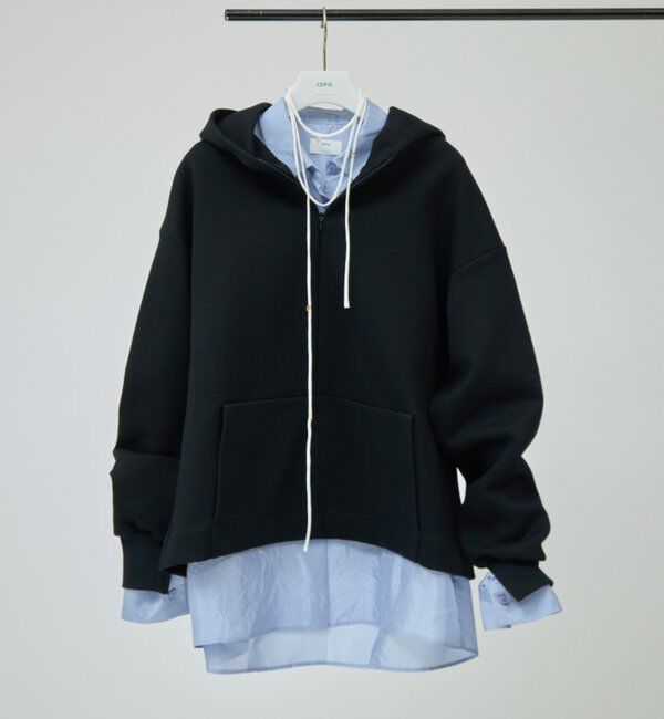 「【CEPIE./セピエ】フーデッドプルオーバー」|Tシャツ・カットソー|ブラック