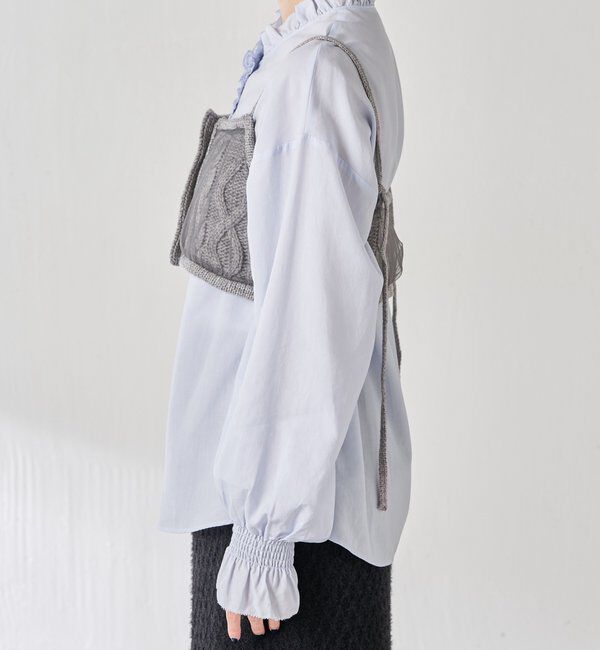  「【レイヤードアイテム】チュールドッキングキャミソール」|ニット・セーター|