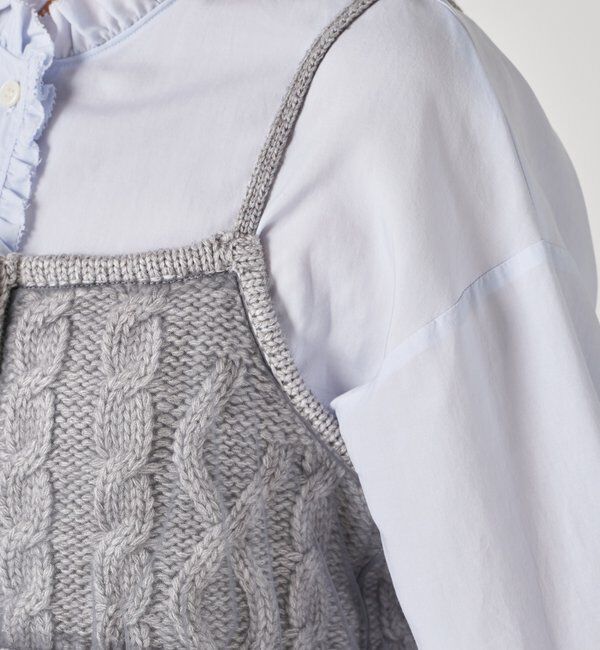  「【レイヤードアイテム】チュールドッキングキャミソール」|ニット・セーター|