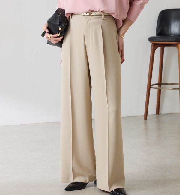  「《予約販売中》【高機能/マイナス3kg/5サイズ展開】ジャージワイドパンツ」|チノ|