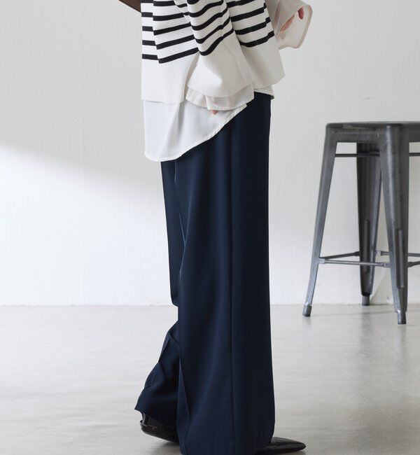  「《予約販売中》【高機能/マイナス3kg/5サイズ展開】ジャージワイドパンツ」|チノ|