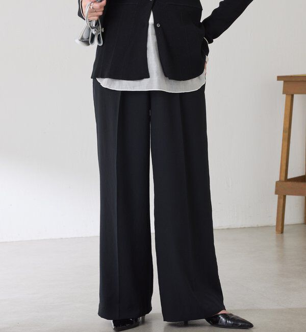  「《予約販売中》【高機能/マイナス3kg/5サイズ展開】ジャージワイドパンツ」|チノ|