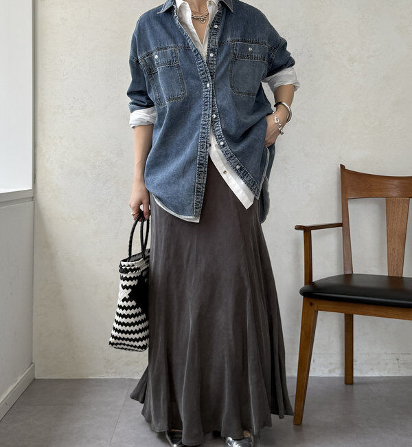  「キュプラフレアスカート」|スカート|