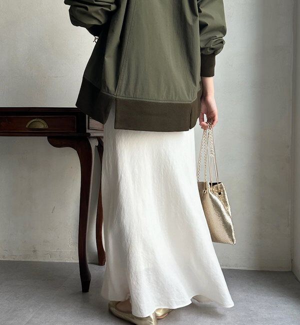  「【新色追加】【昨年1000枚売れた！】キュプラリネンマーメイドスカート」|スカート|