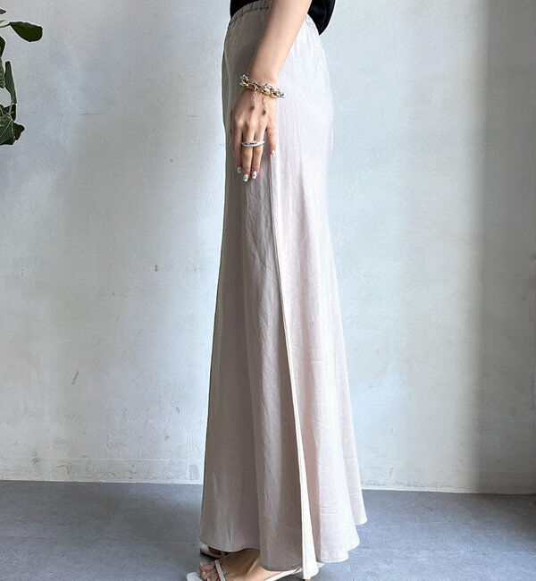  「【新色追加】【昨年1000枚売れた！】キュプラリネンマーメイドスカート」|スカート|