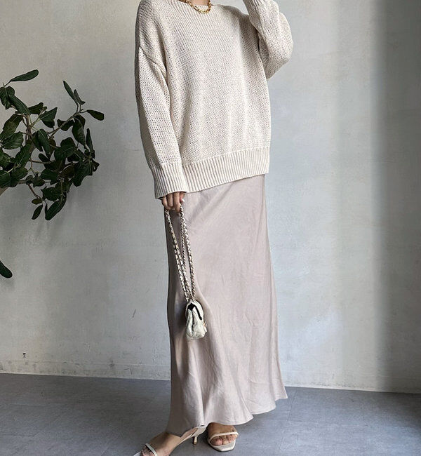  「【新色追加】【昨年1000枚売れた！】キュプラリネンマーメイドスカート」|スカート|