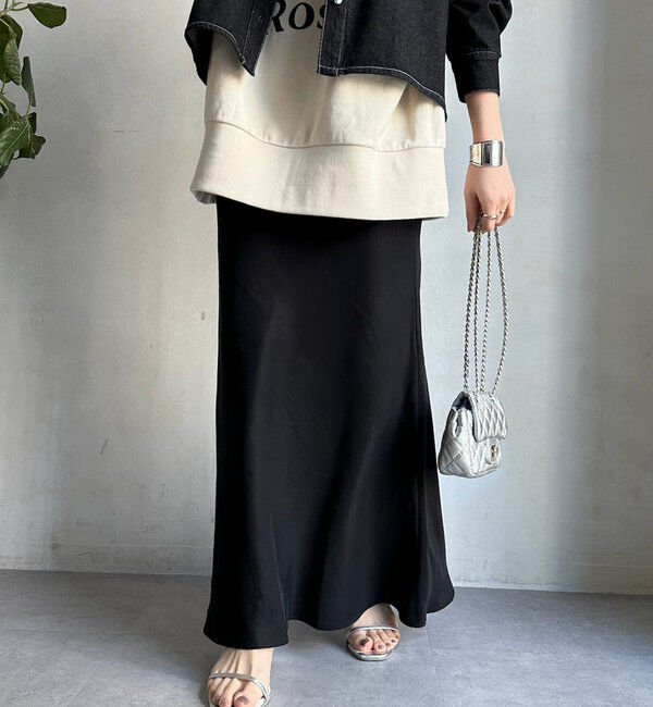  「【新色追加】【昨年1000枚売れた！】キュプラリネンマーメイドスカート」|スカート|