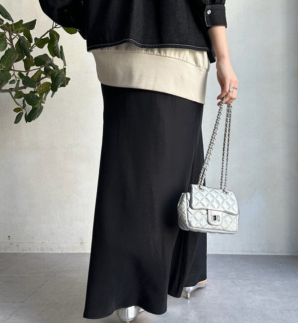  「【新色追加】【昨年1000枚売れた！】キュプラリネンマーメイドスカート」|スカート|