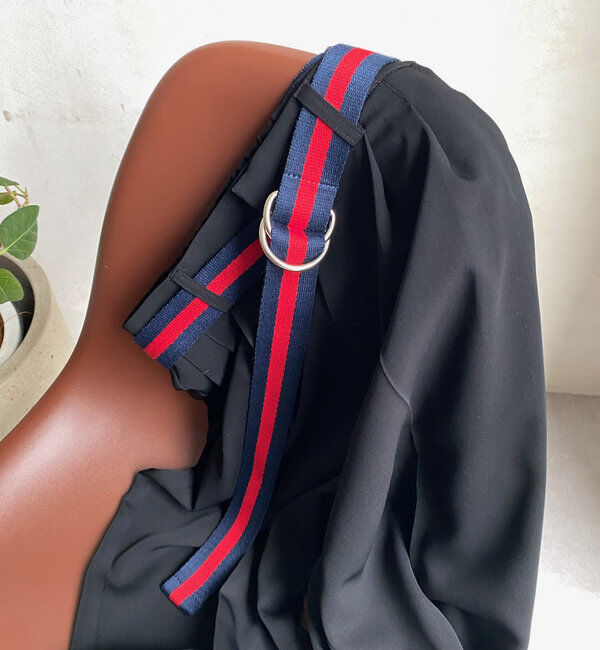  「【新色追加】ラインダブルリングベルト」|ベルト|