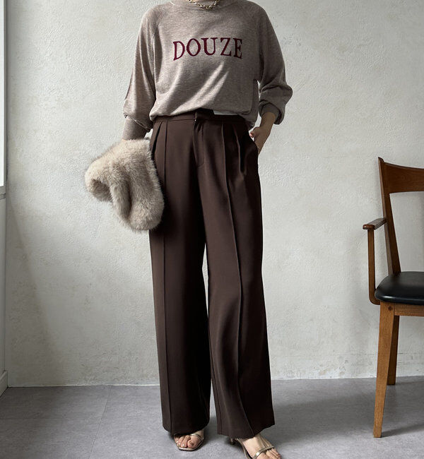  「【WEB限定】DOUZE インターシャロゴニット」|ニット・セーター|