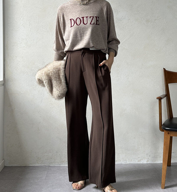  「【WEB限定】DOUZE インターシャロゴニット」|ニット・セーター|