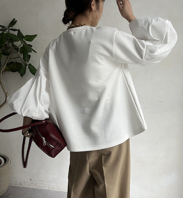  「【WEB限定】バルーンスリーブプルオーバー」|Tシャツ・カットソー|