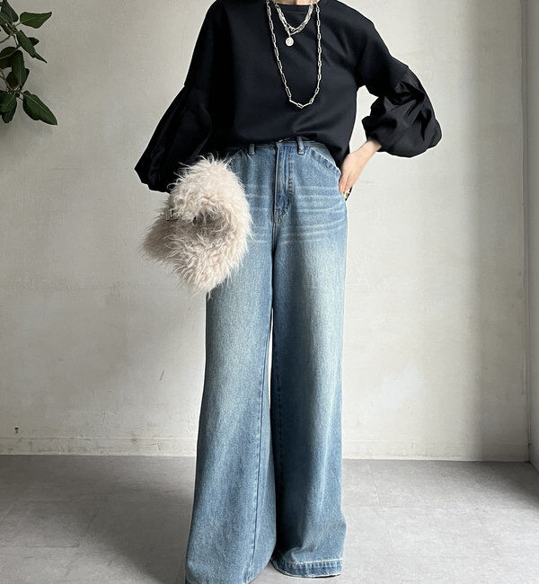  「【WEB限定】バルーンスリーブプルオーバー」|Tシャツ・カットソー|