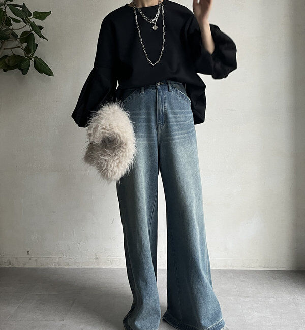  「【WEB限定】バルーンスリーブプルオーバー」|Tシャツ・カットソー|