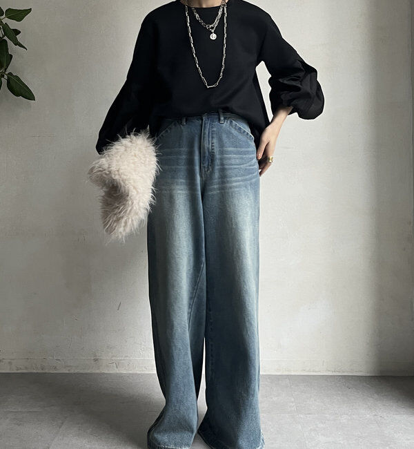  「【WEB限定】バルーンスリーブプルオーバー」|Tシャツ・カットソー|