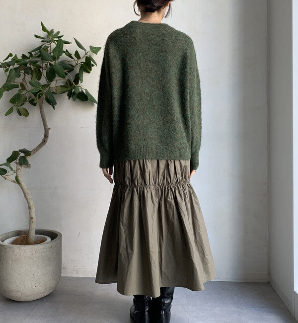  「【WEB限定】ニットドッキングワンピース」|ワンピース|