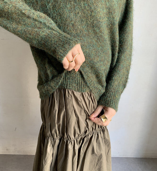  「【WEB限定】ニットドッキングワンピース」|ワンピース|