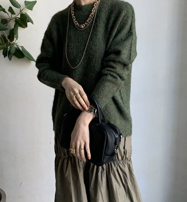  「【WEB限定】ニットドッキングワンピース」|ワンピース|