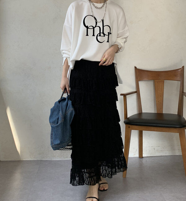  「【WEB限定】ポンチョロゴプルオーバー」|Tシャツ・カットソー|